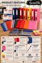 Lawyer Office Series Mega Red Archive Set |   10 Pack Pouch Folders + 200 Ring Binders + 25 Wide Folders + Secretary Folder + Pen Set + Sticky Note Paper - 2