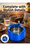 Round Metal Ashtray with Integrated Lighter Durable Construction New Generation