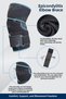 Epicondylitis Elbow Brace Tennis Elbow Band Sports Elbow Brace Fitness Bandage Adjustable Elbow Support Tennis Golf Fitness Sports Use - 6
