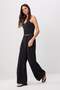 Siyah Pile Detaylı Geniş Paça Yumuşak Kumaş Örme Pantolon TWOSS26PL00186 - 2