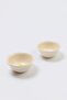 Set of 2 Flower Shaped Ceramic Bowls White Tphss26Tbk00031 - 4