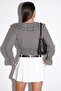 Black Wide Collar Tie-Front Elastic Waist Blouse Tdrss26Bz00060 - 3