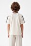 Navy Blue-Ecru 2-Piece Boys' Striped Knitted T-Shirt Tkdss26Ts00037 - 4