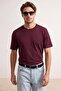 Burgundy- White- Black 3-Pack Slim/Fitted Basic 100% Cotton T-Shirt Tmnss19Bo0007 - 7