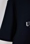 Navy Blue Regular/Normal Cut Printed Textured T-Shirt Tmnss26Ts00068 - 8