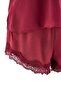 Bordo 3'lü Çeyiz Set Tül ve Dantel Detaylı Viskon Dokuma Pijama Takımı+Sabahlık THMSS26PT00182 - 8