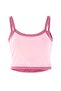 Pembe Soft Fırçalı Kumaş Pedli Örme Spor Üst/Bluz THMAW27BZ00005 - 6