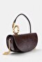 Brown Chain Handle Mini Size Women's Shoulder Bag Takss26Oc00058