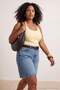 Yellow-Brown Halter Neck Flexible Knitted Plus Size Athlete Tbbss26Cv00037 - 3