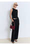 Asymmetrical Draped Halterneck Blouse - 2