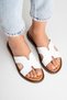 Women's White Genuine Leather Slippers Daily Comfortable Stylish Summer Comfort Modern - 6