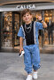 Premium Boy's Jeans Detailed Striped Summer Suit Denim Sport Stylish Combination |   Eid Brother Combination - 2