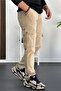 Men's Cargo Pants with Side Pockets Cream Edw184