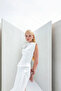 Collar Detail Draped Dress 25W40696 - 3