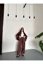 Satin Oversized Mold Jacket and Pants Double Suit - 4