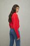 Soft Crop Cardigan Red - 6