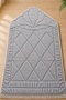 Velvet Quilted Prayer Rug Providing Knee Comfort 65 X 120 cm - 2