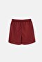 Burgundy Micro Medium Plain Swim Shorts - 5