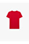 Cotton Short Sleeve Crew Neck Ataturk Printed T-Shirt - 4
