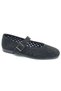 İremsu Belt Stone Detailed Perforated Women's Ballerina Shoes Black