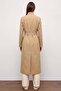 Stand-Up Collar Snap Closure Water-Repellent Trench Coat Kamel 6866 - 5