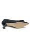 Feles Satin Square Buckle Detailed Short Heeled Stiletto Women's Shoes Black - 6