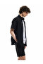 Bermuda Pique Fabric Pleated Waist Lace up Shorts