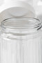 Set of 6 White Lidded Glass Storage Containers 1500 ml – Legumes/Pasta/Flour-Sugar Storage Container - 3