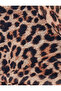 Long Leopard Dress Mock Neck Long Sleeve Pencil Form - 6