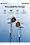 2000W Professional Hair Dryer, Foldable with Ionic Technology and Styling Kit-White - 2
