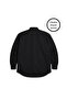 Men's Large Size Black Long Sleeve Shirt 3Xl-4Xl-5Xl-6Xl-7Xl-8Xl - 5