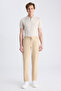 Ds Damat Relaxed Fit (Pile-Free) Beige Diagonal Tencel ™ Cotton Blend Lycra Jogger Pants - 8