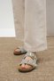 Ines Gray Color Orthopedic Cork Sole Women's Slippers - 2