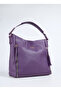 Purple Women's Leather Shoulder Bag Carbyn07 Flt - 2