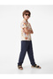 Elastic Waist Buttoned Viscose Basic Trousers - 3