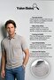 Men's Polo Neck Pocket Classic Fit Claret Red T-Shirt - 5116 - 7