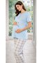 Maternity Pajama Set – Patterned Maternity Pajamas, Comfortable and Stylish Summer Wear 24-80 - 3