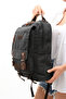 Eba-6235 Canvas (Cotton) Backpack with Laptop Compartment Camping Travel School Bag Black - 3