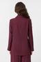 Burgundy Double Breasted Women's Blazer Jacket - 6
