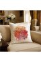 Set of 6 Double-Sided Digital Printed Throw Pillow Covers - Watercolor Floral Pattern 43X43 cm - 2