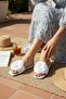 Flat Sole Women's Slippers with Stylish Flower Accessories - 3