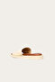 Yellow Light Leather Women's Flat Slippers 01wq9103 - 4