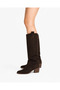 Semafre Women's Western Cowboy Heeled Summer Boots Bitter Brown - 2