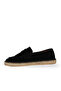 Black Suede Men's Espadrille Shoes - 4