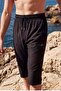 Floral Print Textured Long Men's Pool and Sea Shorts 6014
