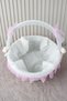 Pink Lace Teddy Bear Baby Basket - Baby Shower, Newborn, Mevlüt, Kırk Uçurma, Gift - 3