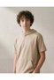 Senior Boys Beige Hooded Oversize T-Shirt - 4
