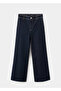 Catherin High Waisted Culotte Jean Pants - 3