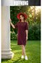 Women's Short Sleeve Crew Neck T-Shirt Dress Nightgown - 4