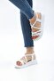 Bandage Sandals with Cross Elastic Ankle